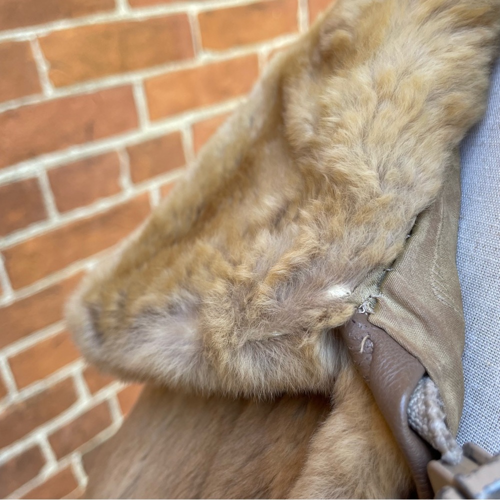 Vintage Brown Fur Coat Zip Up Arnold Rosenkranz - Picture 6 of 10